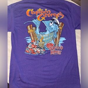 Captain George's Purple Graphic T-Shirt